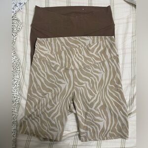 Brown and Zebra Print Leggings bundle